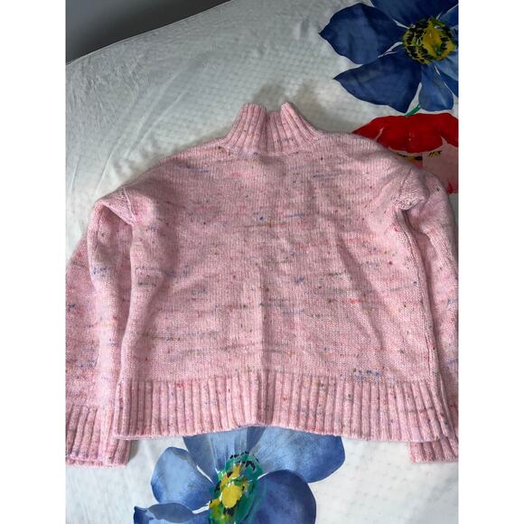 Club Monaco Pink Speckled Knit Long Sleeve Sweater Women’s Small - Picture 5 of 8